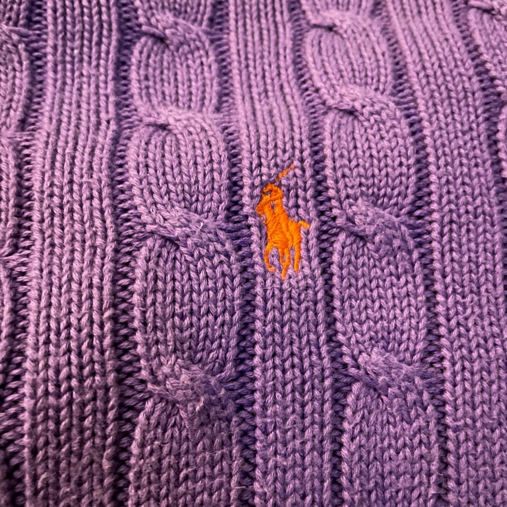 Purple Polo by Ralph Lauren pullover sweater.